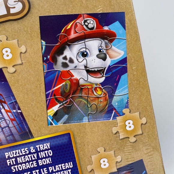 Paw Patrol The Movie - Set of 5 Wood Puzzles with Storage Box for Kids - Picture 9 of 12
